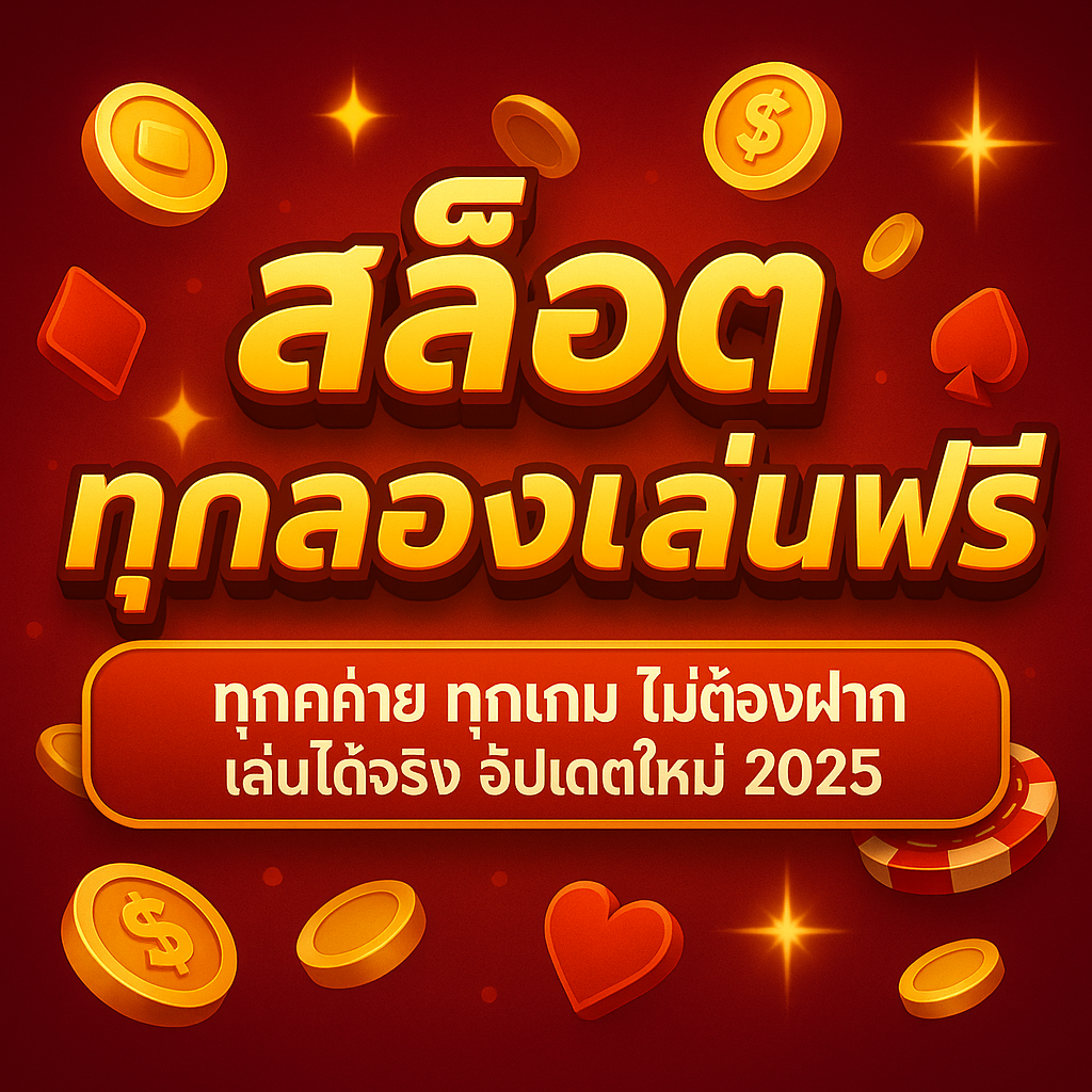 สล็อตทดลองเล่นฟรี