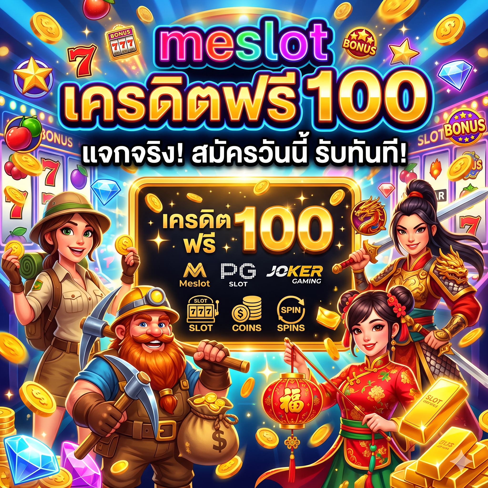 meslot เครดิตฟรี 100