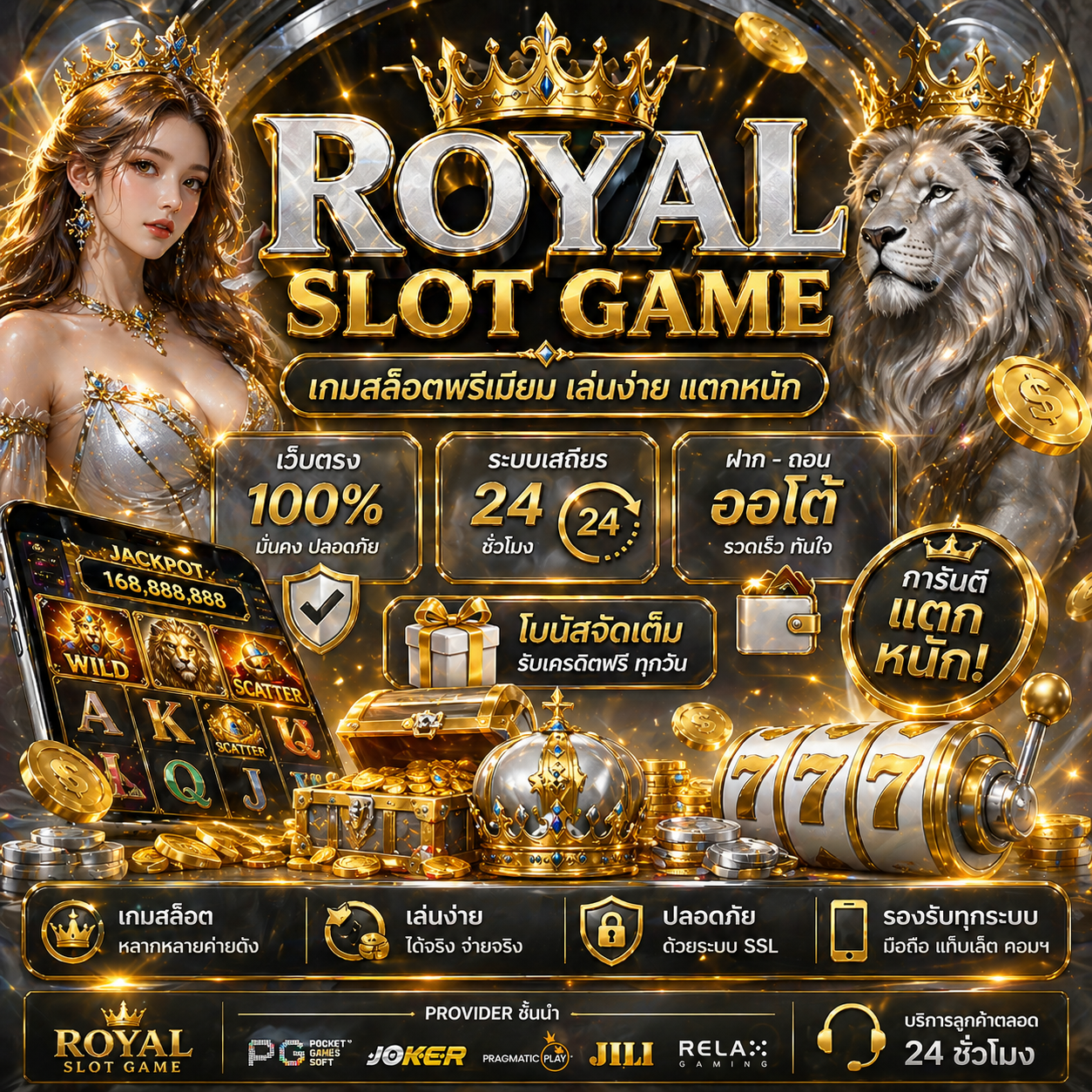 royal slot game เกมสล็อตพรีเมียม เล่นง่าย แตกหนัก