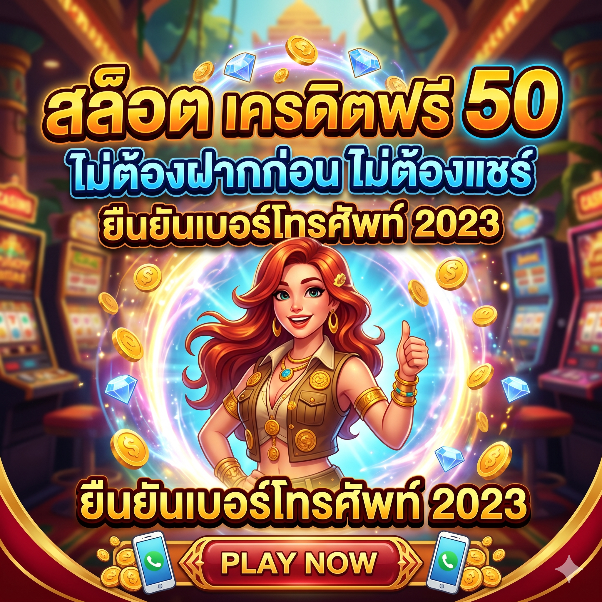 สล็อต เครดิตฟรี 50 ไม่ต้องฝากก่อน ไม่ต้องแชร์ ยืนยันเบอร์โทรศัพท์2023
