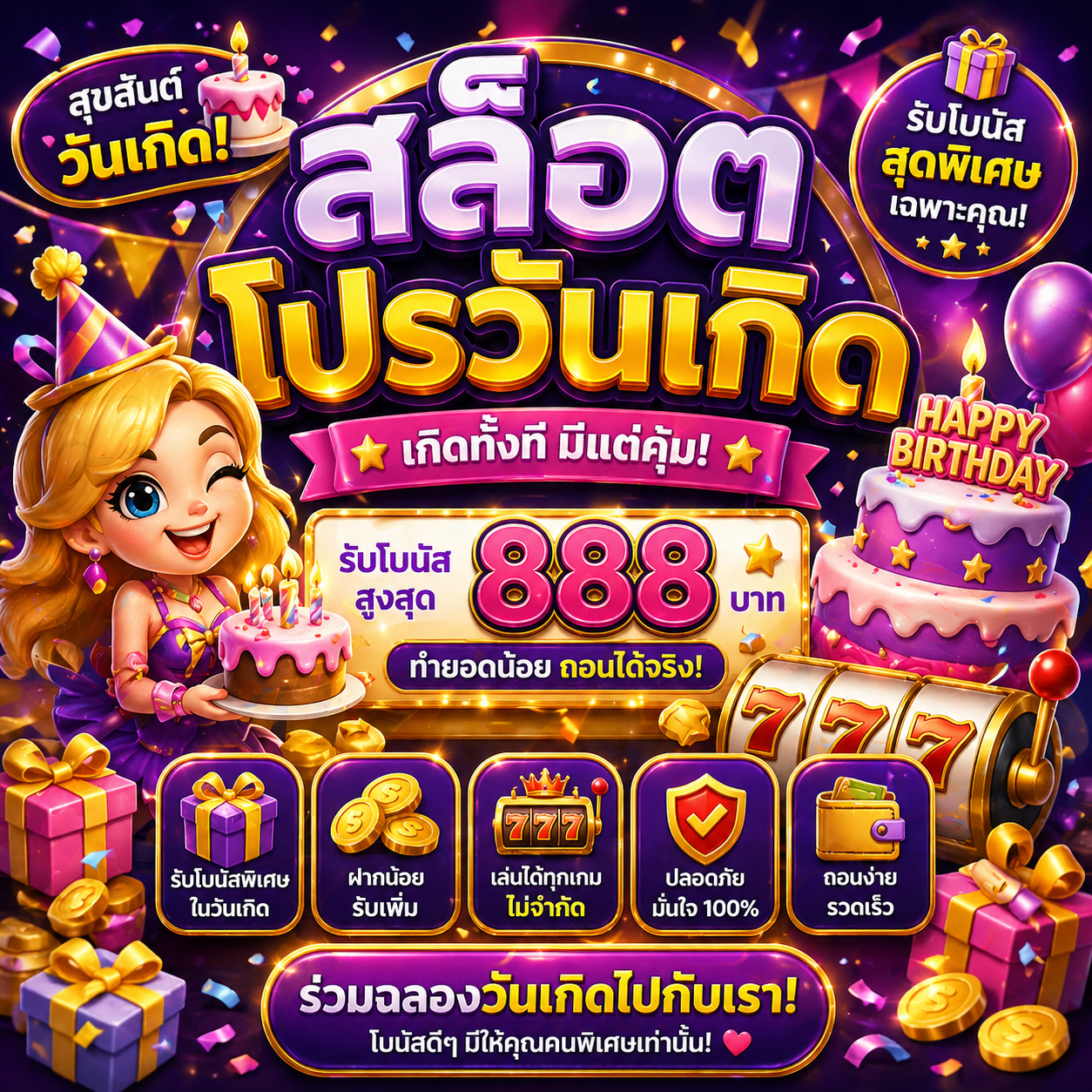 สล็อต โปรวันเกิด