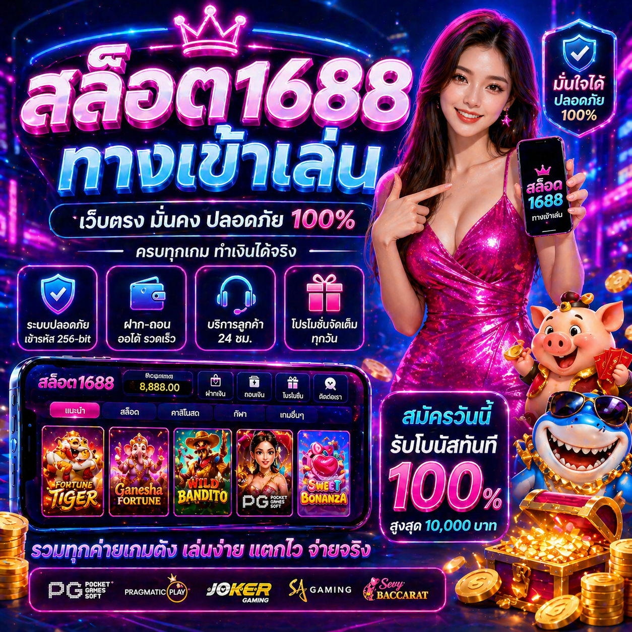 สล็อต1688 ทางเข้าเล่น เว็บตรงแตกไว เล่นง่าย