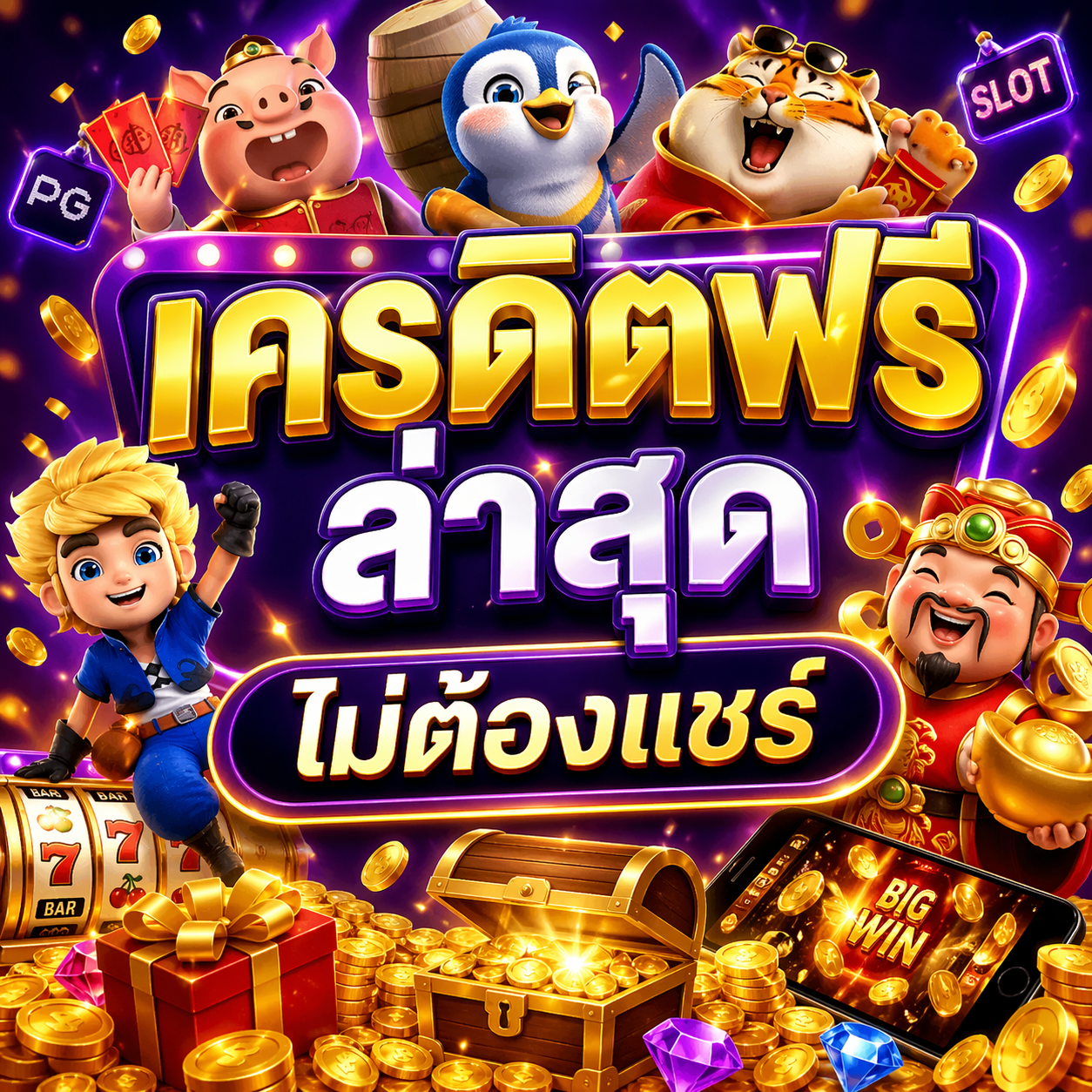 เครดิตฟรี ล่าสุด ไม่ต้องแชร์