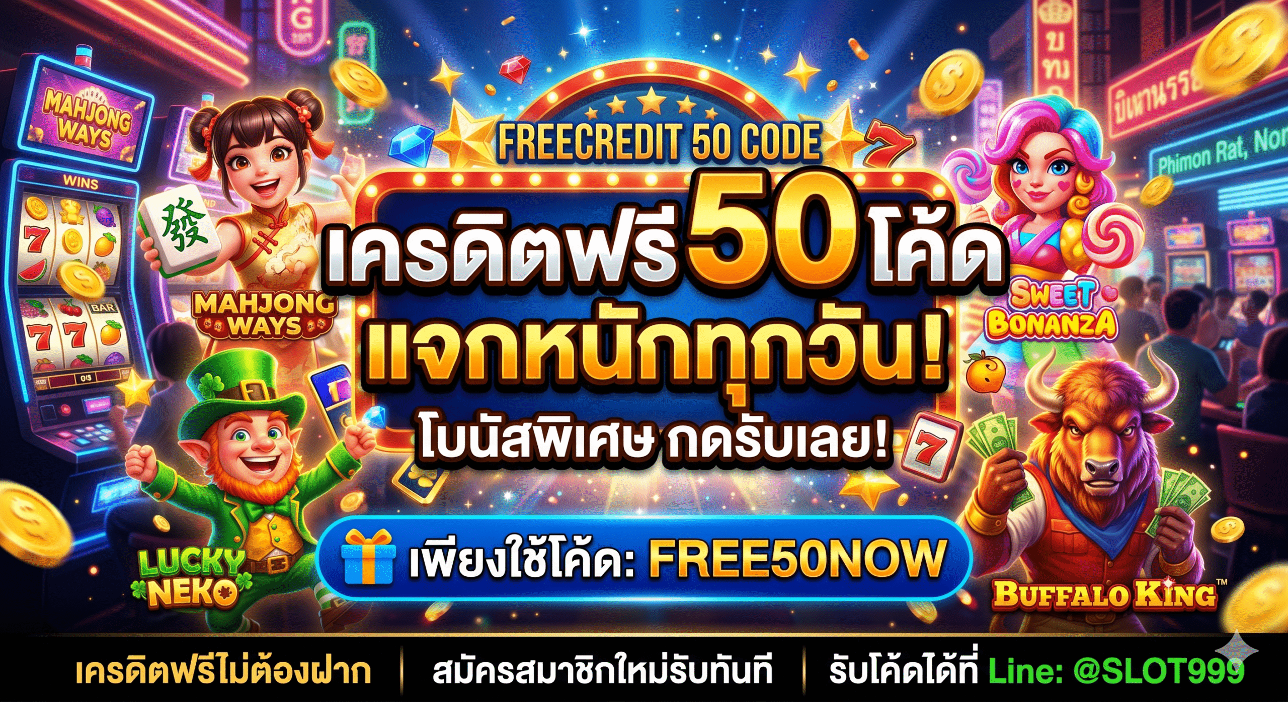 เครดิตฟรี50 โค้ด