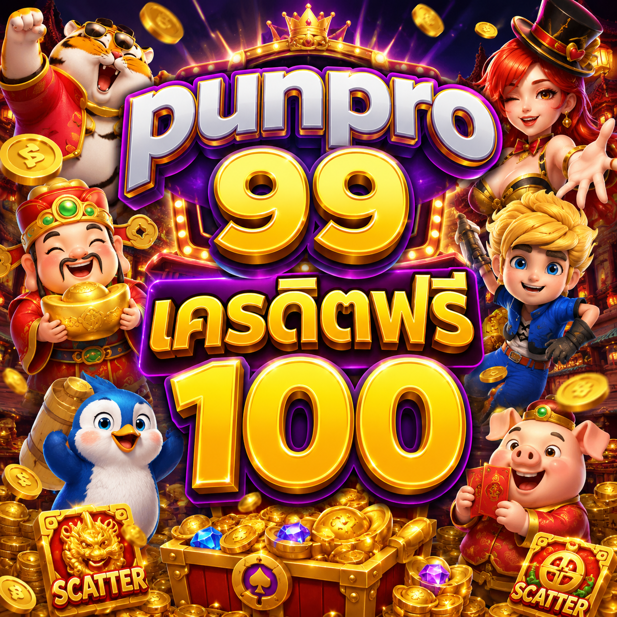 punpro 99 เครดิตฟรี 100