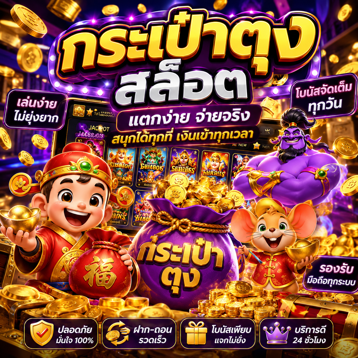 กระเป๋าตุง สล็อต