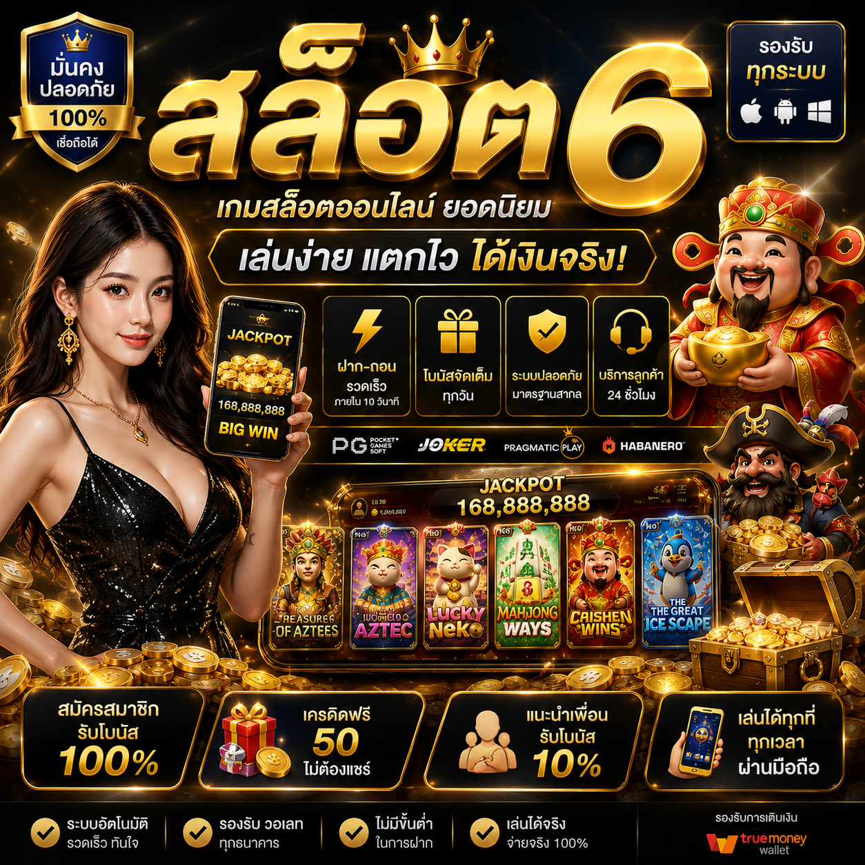 สล็อต 6 เกมสล็อตออนไลน์ยุคใหม่ ที่สายเดิมพันไม่ควรพลาด