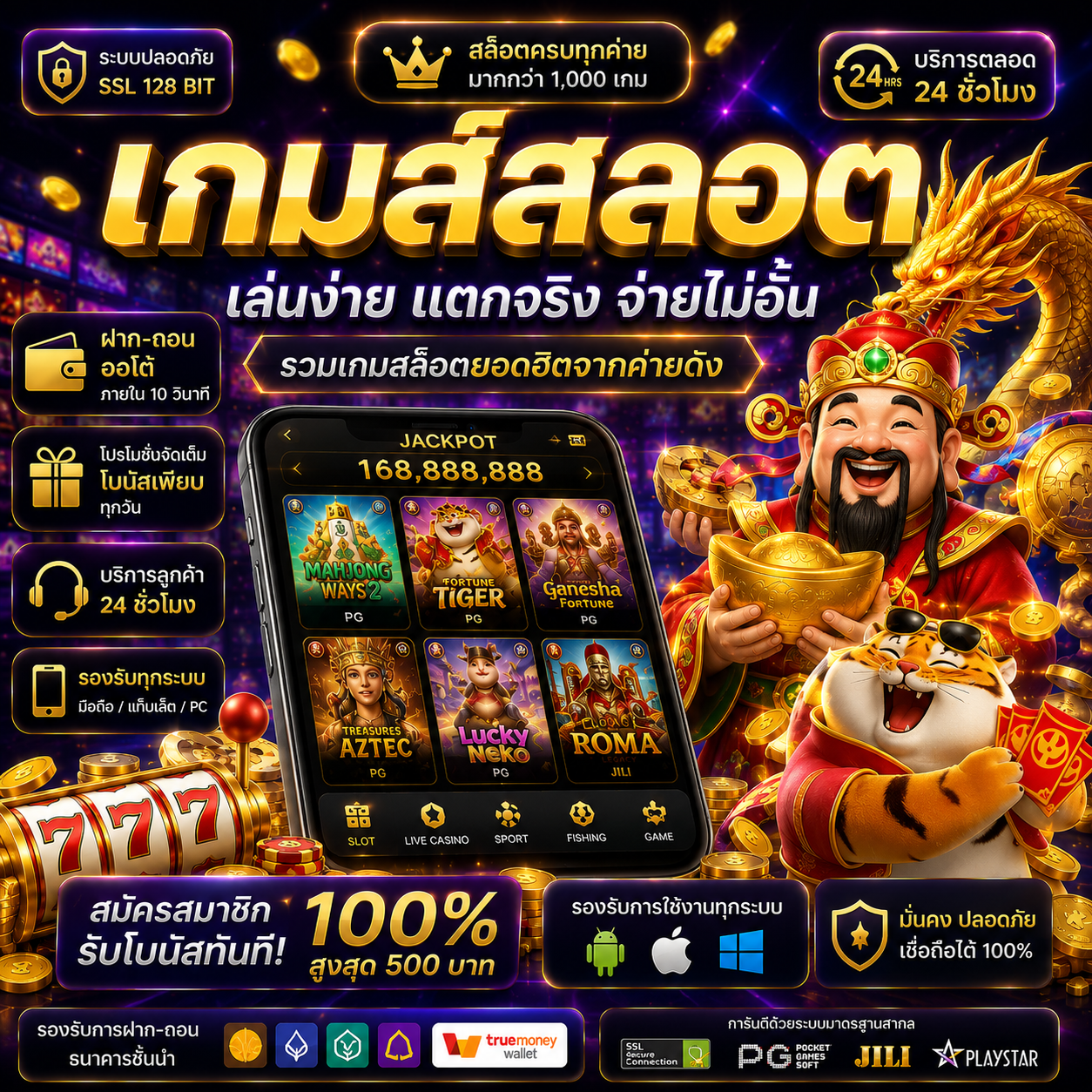 เกมส์สลอต เกมเดิมพันออนไลน์ยอดนิยม ที่ครองใจผู้เล่นทั่วโลก